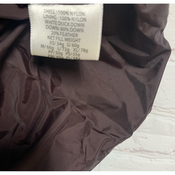 RARE Eileen Fisher Burgundy Down Puffer High Collar Vest Size L - Picture 4 of 5